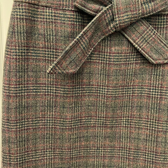 Wool lined jcrew pencil skirt with bow detail size 4 - Picture 4 of 5